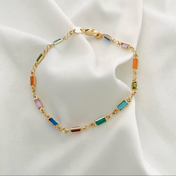 Multicolor Crystal Bracelet - Picture 7 of 14